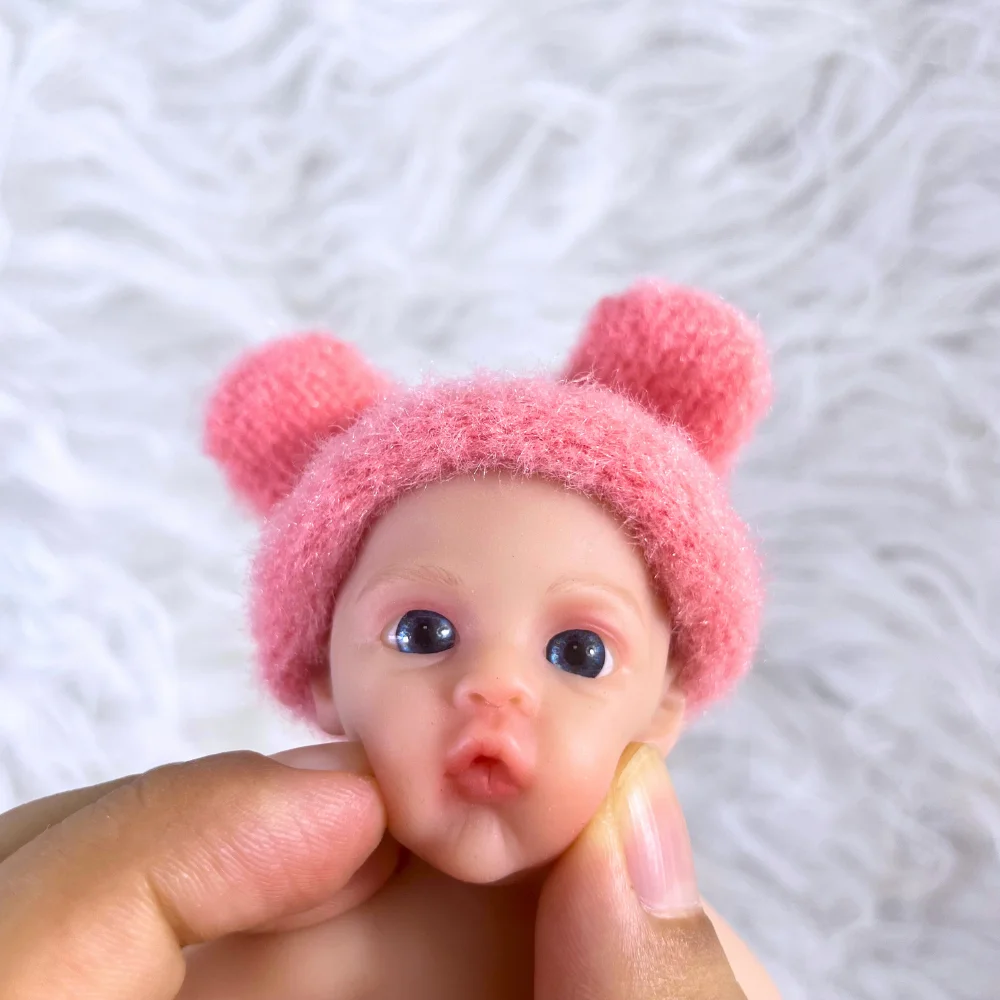 

Мини-6-дюймовая полностью силиконовая кукла реборн-луговая мягкая моющаяся игрушка для девочек на день рождения и рождественские подарки