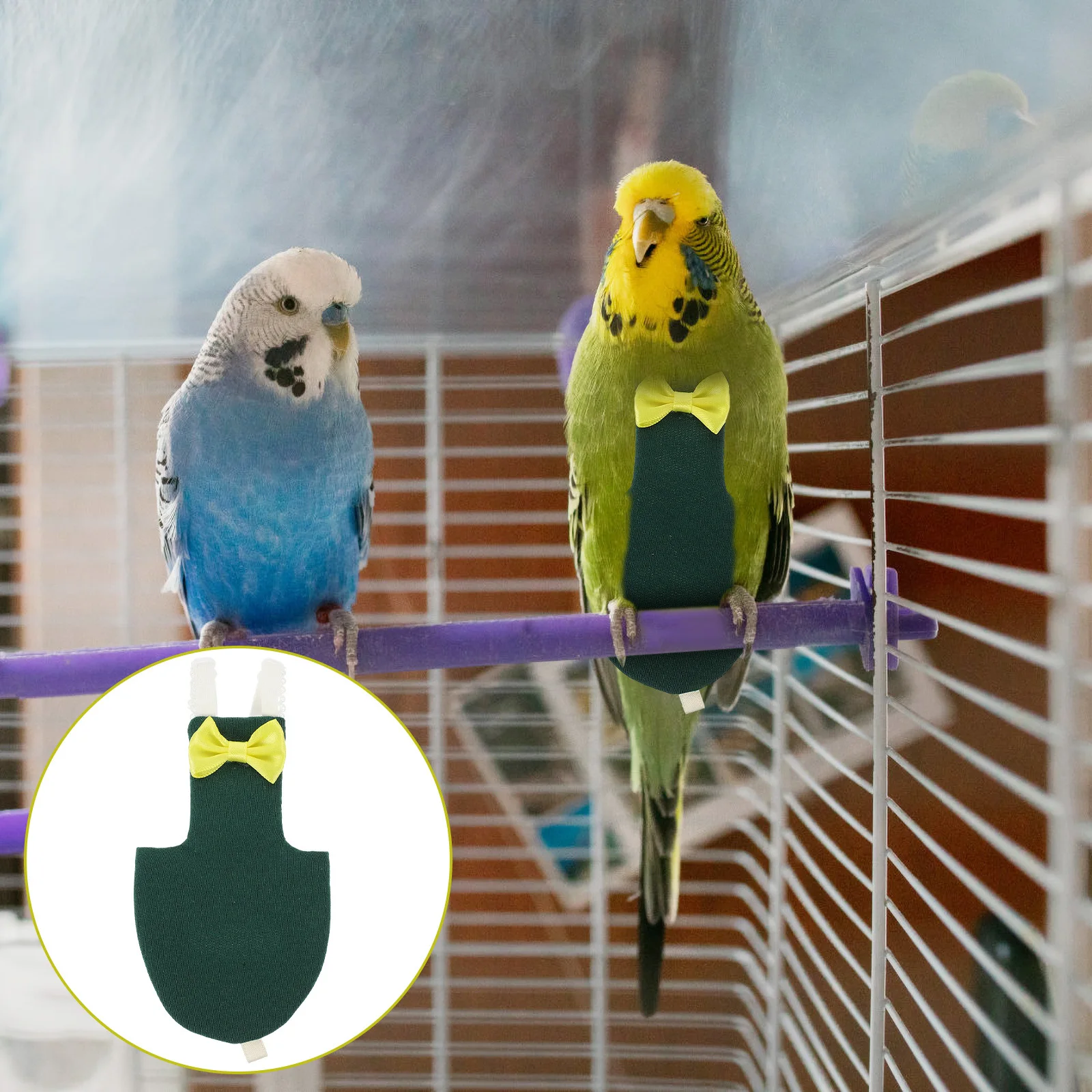 حفاضات الطيور الببغاء بدلة الطيران حجم صغير قابلة لإعادة الاستخدام ملابس الطيور حفاضات للببغاوات كوكاتيل حفاضات الببغاء