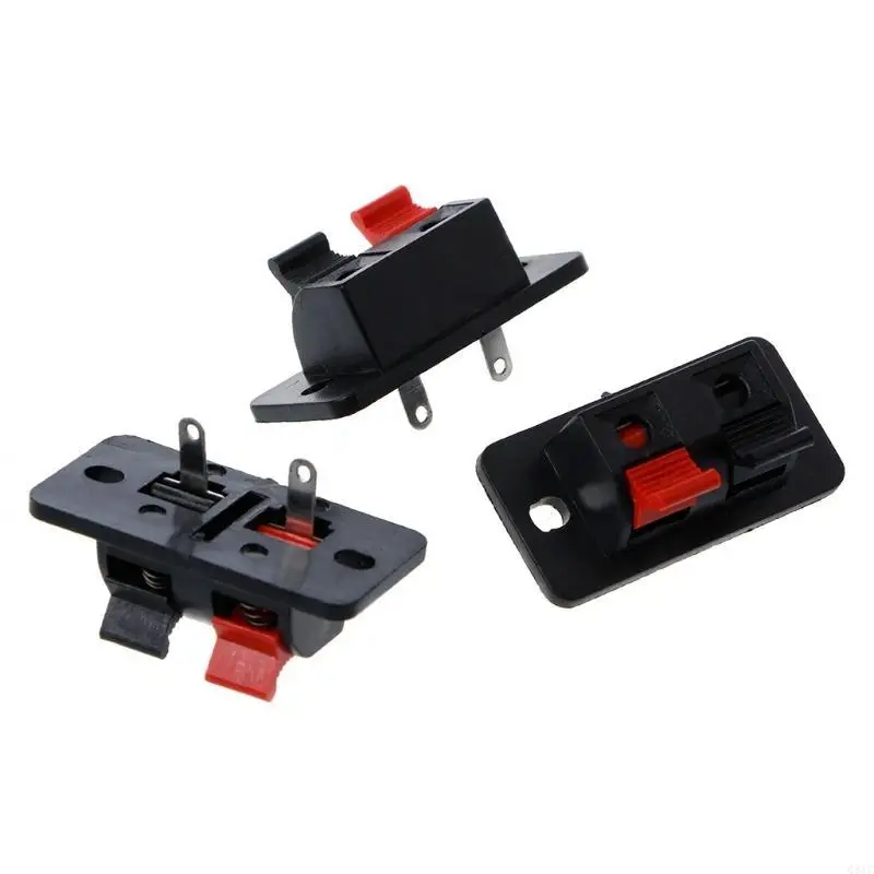 Q81C 10 PCS 2 Posiciones Empuje en Spring Load O Terminales altavoces Conector