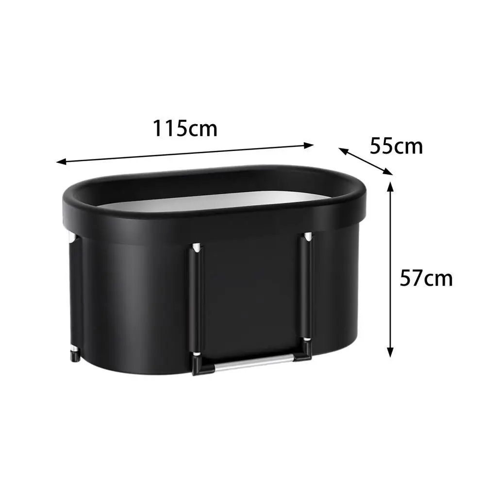 Ice Bath Tub Foldable Bathtub for Shower Large Bathing Tub Barrel Bathtub Portable Bathtub for Athletes Adults Home