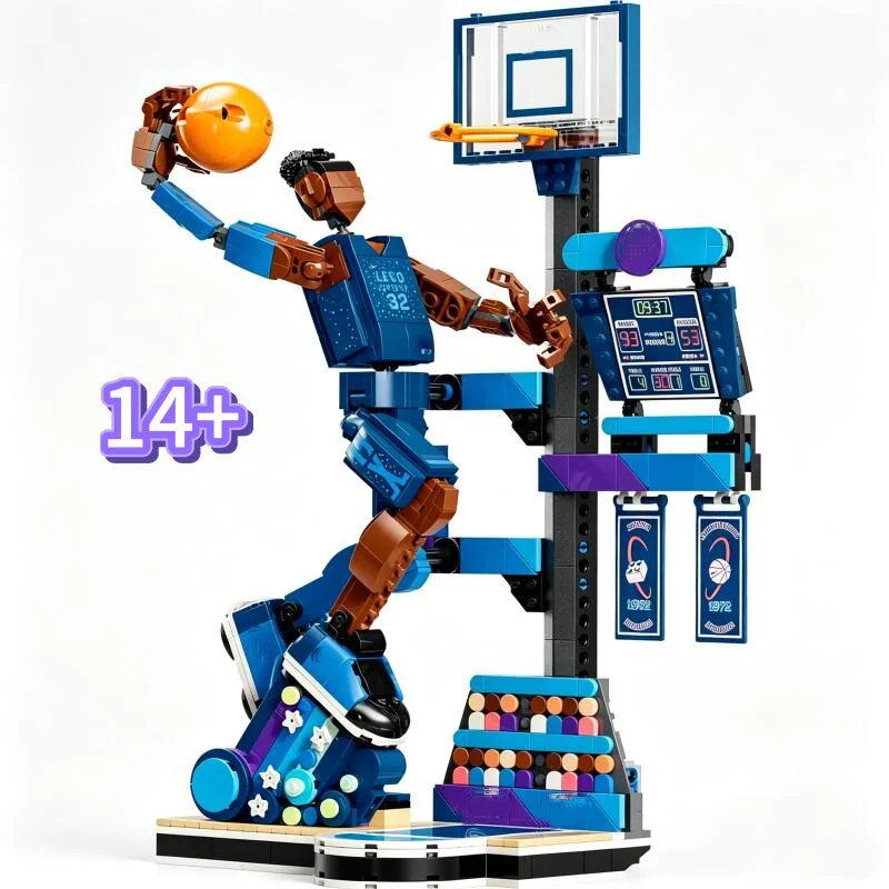 在庫あり-2026-ホット-809ピース-ブリック-スラムダンク-43010-組み立てブロック-スポーツ-バスケットボール-フィギュア-モデル-組み立ておもちゃ-クリスマスギフトに