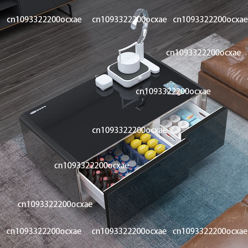 

Deluxe smart side table with refrigerator and cooling drawers Smart furniture Coffee table Living room Bedroom