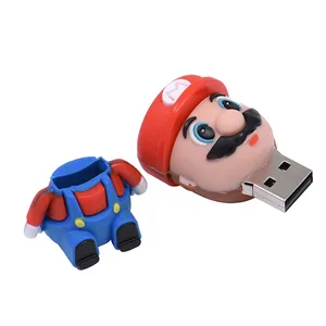 Súper lindo dibujos animados usb 2.0 flash unidad 128gb 64gb Anime Memory Stick Pen Funny Pendrive Pendrive Flash Drive Keychain U DISK RETO 8 mejor tarjeta USB de ventas - №8