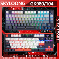 Skyloong GK75 GK104 GK980 Mechanical Keyboard Magnetic Switch 8K Hot-Swappable PBT keycaps Wired Low latency Gaming Keyboard PC