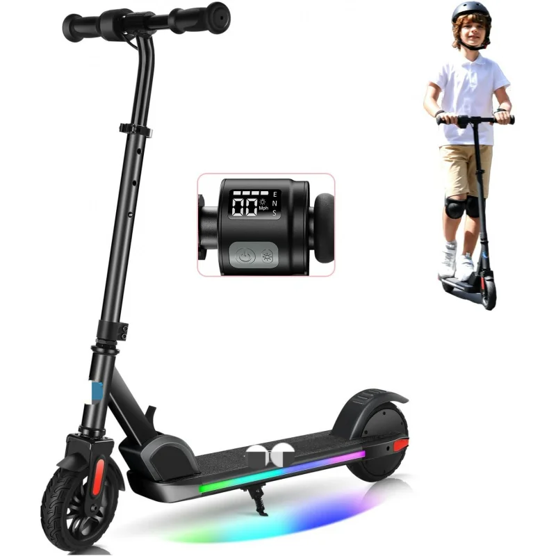 AQCaroma ,Adjustable Height & Speed,150W/180W Kids Electric Scooter For Ages 6-14,Max 10 Mph & 7 Miles,