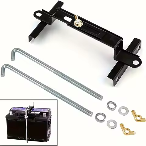 Adjustable Battery Hold Down, Universal Battery Adjustable Crossbar With L Bolt Battery Tie Down Holder For Cars SUVs