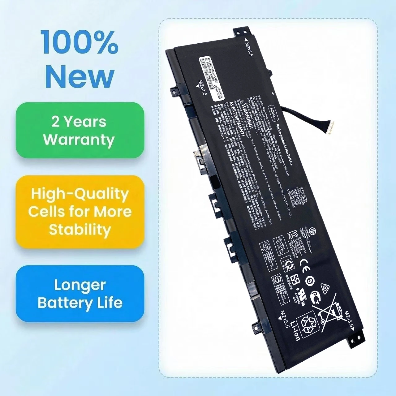 KC04XL 15.4V 3454MAh Laptop Battery For HP Envy X360 13-AG 13-AQ 13-AH TPN-W133 W136 W141 HSTNN-DB8P IB8K L08496-855 L08544-2B1