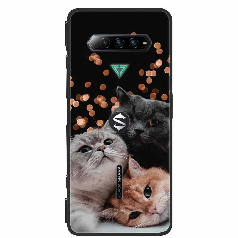 For Xiaomi Black Shark 4S Pro Phone Case Cover Black Silicone Soft Back Cover Cases For Xiaomi Black Shark 4 Pro Case Shark4 Bag