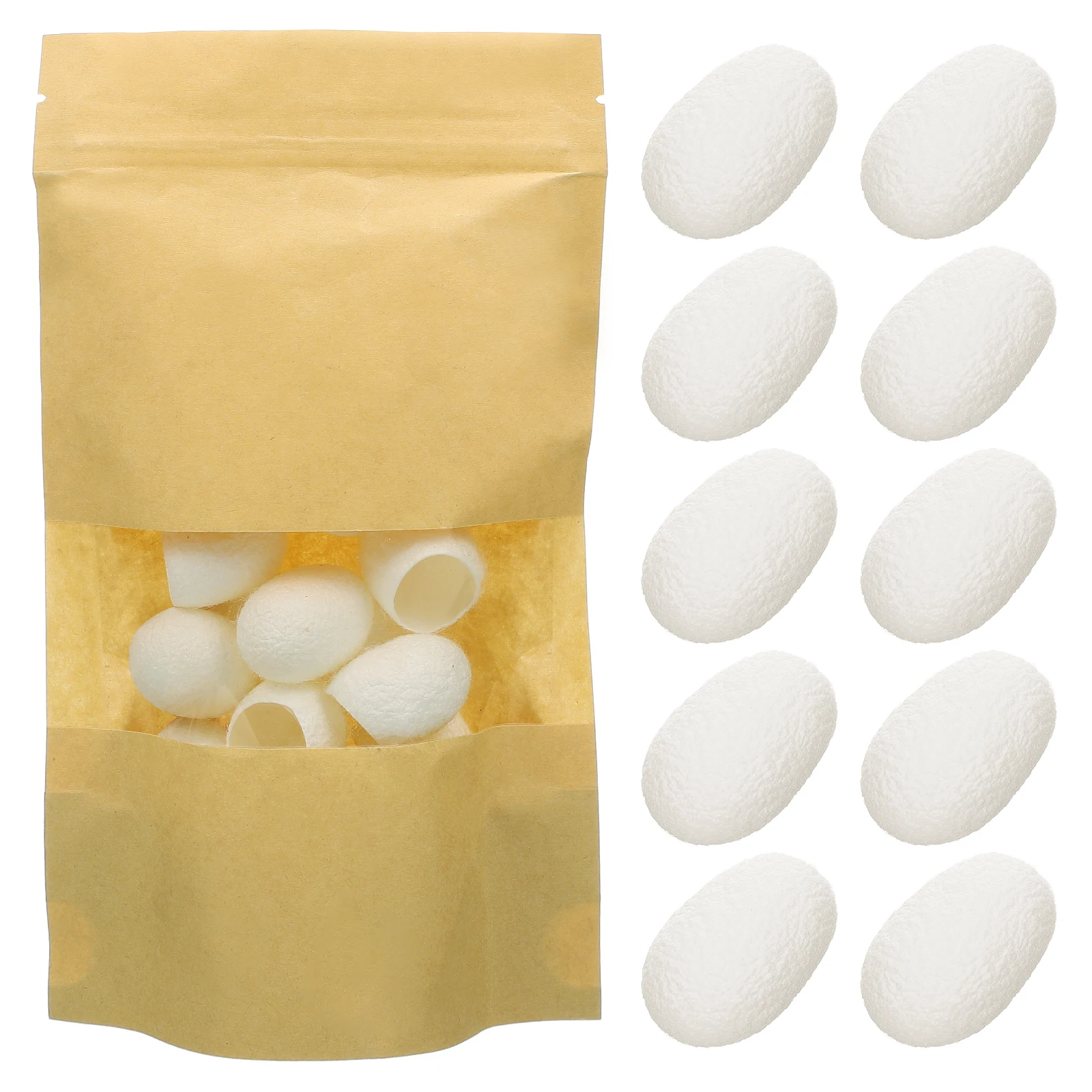 

30 Pcs Silkworm Balls for Facial Cleansing Blackhead Removal Whitening Exfoliator Skin Care Tool Makeup Cleanse
