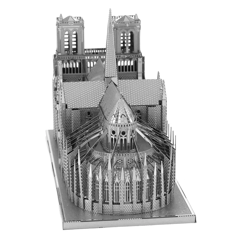 

Notre Dame De Pari3D Металлические пазлы для взрослых Дети DIY Меха Наборы моделей Блоки Модель истребителя Набор Логические головоломки Непоседа игрушки