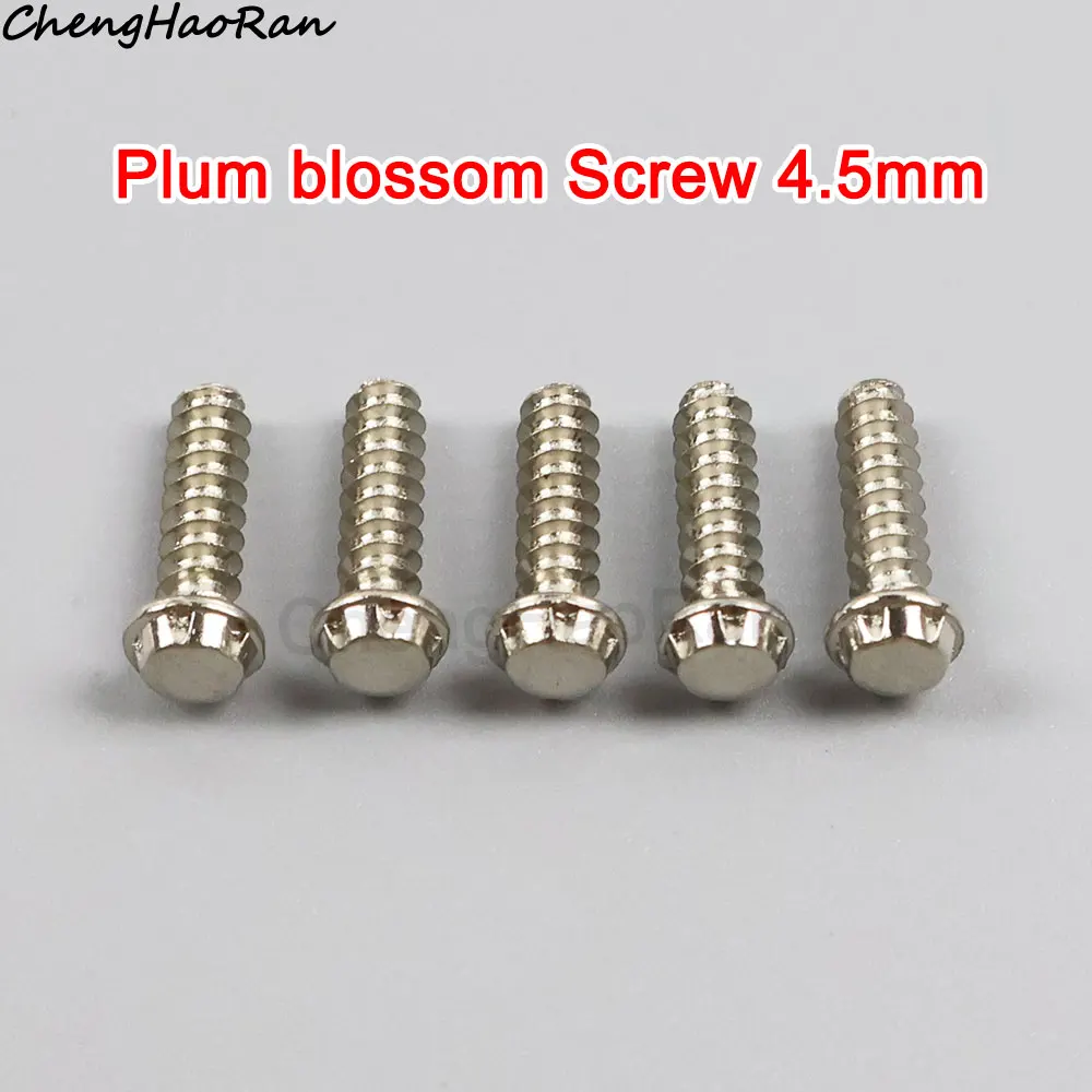 5/10 buah sekrup Plummer 4.5mm 3.8mm sekrup Plummer untuk kotak kartu SNES GBN64 Gameboy kotak kartu sekrup suku cadang pengganti perbaikan