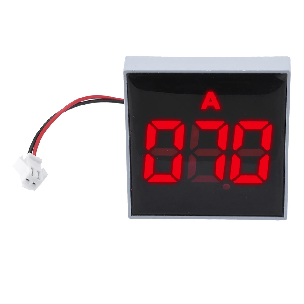 0-100A Current Meter LED Digital Display Real Time Current Monitoring Ammeter For Machine Tools Ships Power Signal Indicator