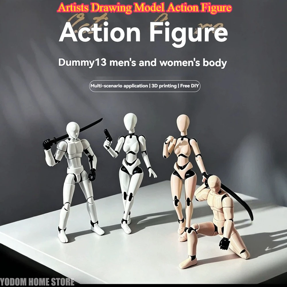Artists Drawing Model Action Figure - Dummy 13 for Sketching Painting Human Mannequin Body Kun