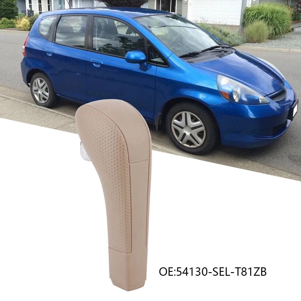 

Beige Car Gear Shift Knob Transmission Shift Lever Handle 54130-SEL-T81ZB For Honda For Fit For City 2003-2008 Car Accessory