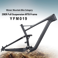 Airwolf Full Suspension Carbon MTB Frames 29er Mountain Bike XC frameset 148x12mm Boost Frame 15/17/19inch