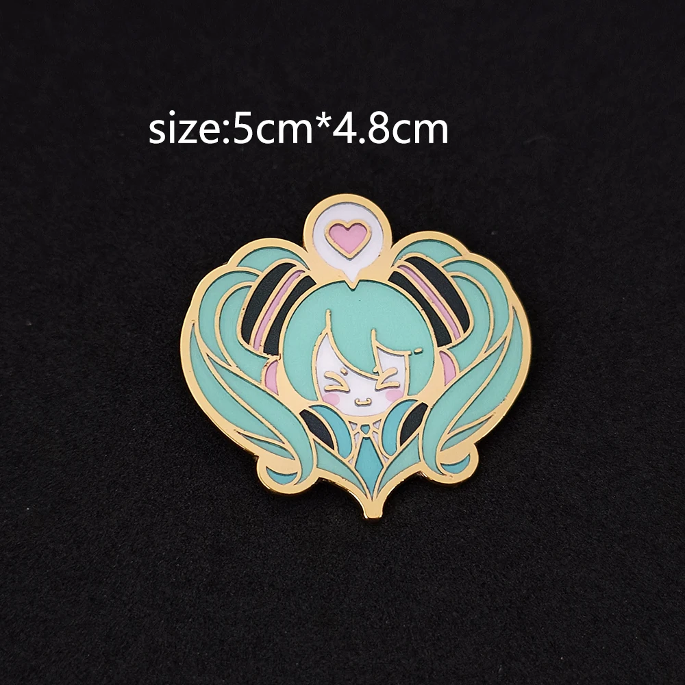 Anime merchandise, music, girls, enamel brooches, pink heart badges, cosplay clothing, accessories, clothes, schoolbags, jackets view 4