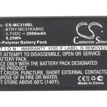 Barcode Scanner Battery For Symbol MC3100, MC3190, MC3190G, 82-127909-02, BTRY-MC31KAB02, BTRY-MC31KAB02-50, BTRY-MC3XKABOE