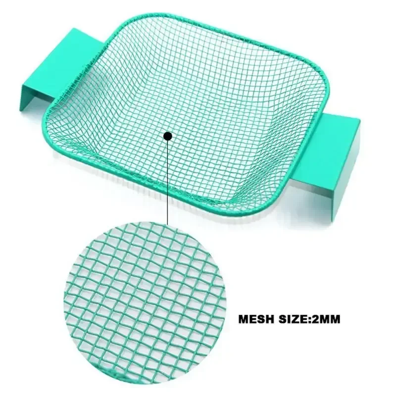 Fishing Sieve Riddles Portable Bait Sieve Mesh Screens Green Leaf Skimmer Net Professional Mini Riddle Mesh Net Tool For Fishing