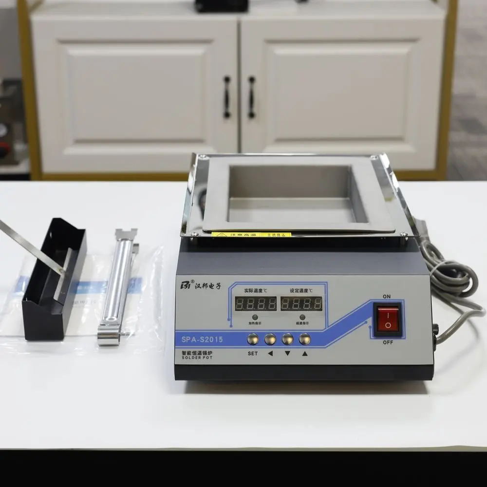 SPA-S2015 وعاء لحام رقمي مزدوج خالي من الرصاص لحام ديسولديرينغ حمام 200*150 مللي متر 1500 واط