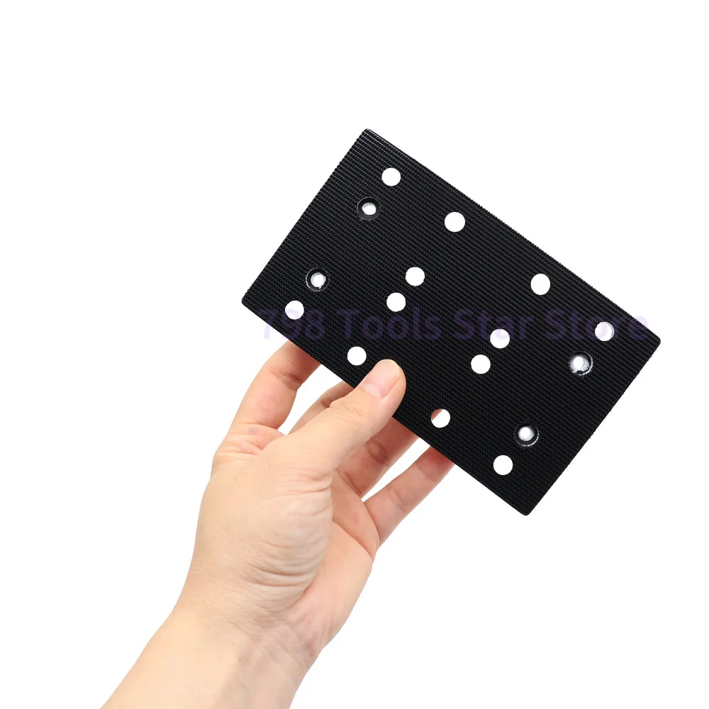 1PC 80mm x 130mm Soft Sanding Pad Sander Replacement Polishing Disc Fit for Festool RTS 400 RS 400 RTSC 400 Random Orbit Sanders