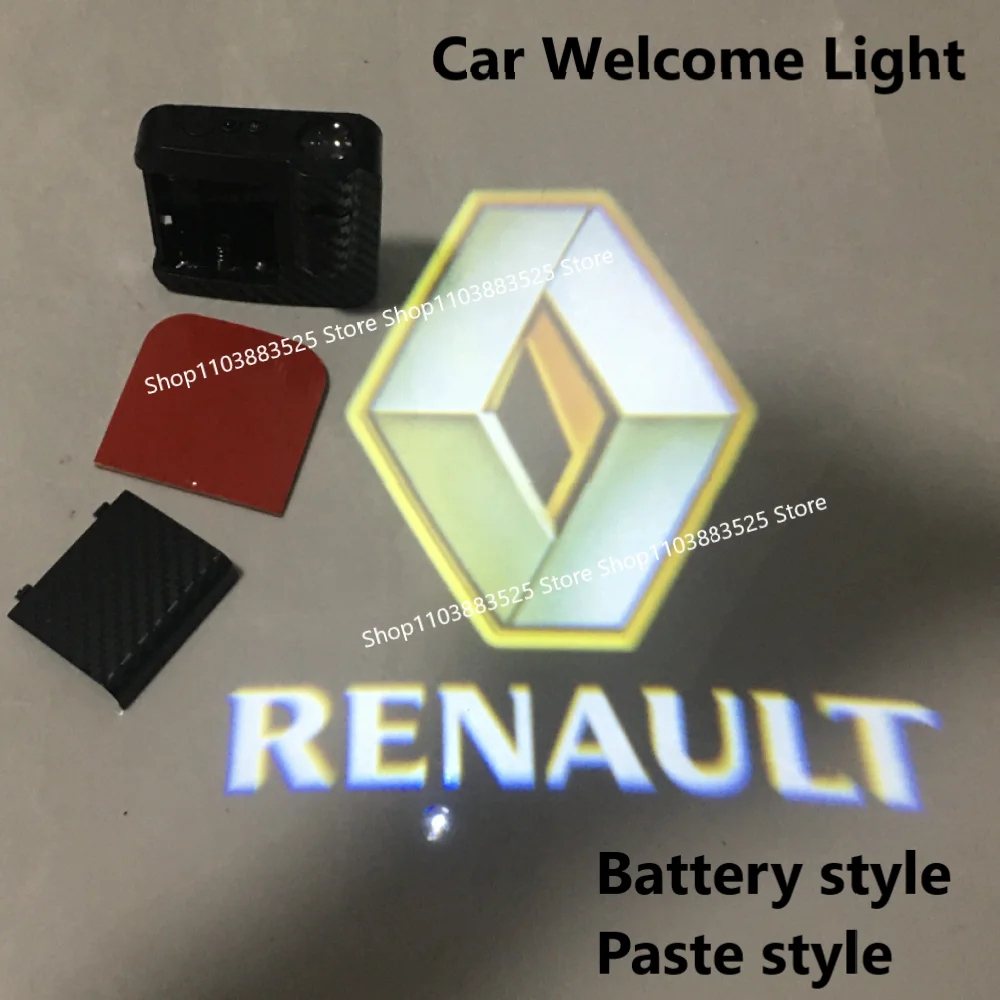 

2pcs Led Car Door Welcome Night Lights Stickers for Renault Zoe RS Trafic Duster Megane Clio Fluence Logan Captur Arkana Laguna