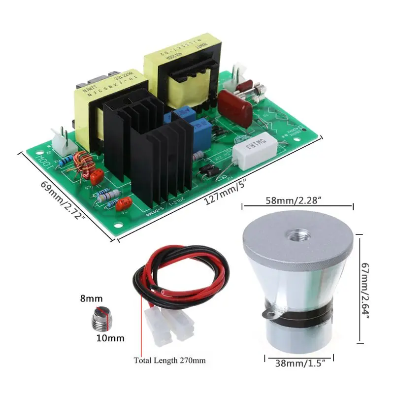 808F Ultrasonic Generator Power Board And Transducer Vibrator For Supersonic Cleaner