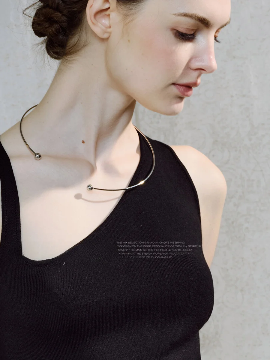 detachable-spiral-bead-titanium-steel-open-necklace-silver-color-personalized-jewelry-accessory-trendy-summer-2026-mix-selection