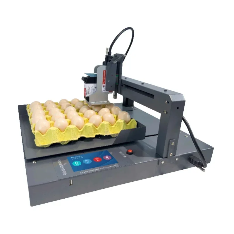 Newest Products 600dpi Expiry Date Logo Number Online Batch code Automatic Egg Stamping Inkjet Printer