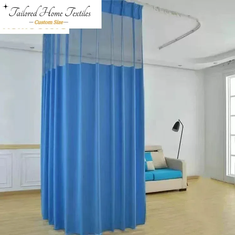 

Customized size Medical Partition Hospital Ward Bed Finished Curtains Nursing Home Beauty Salon Bed Partitions Wholesale Decor