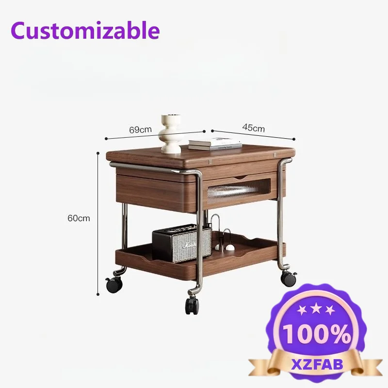 Factory Direct 2026 Household Folding Pulley Lifting Movable Small Push Table Coffee Table
