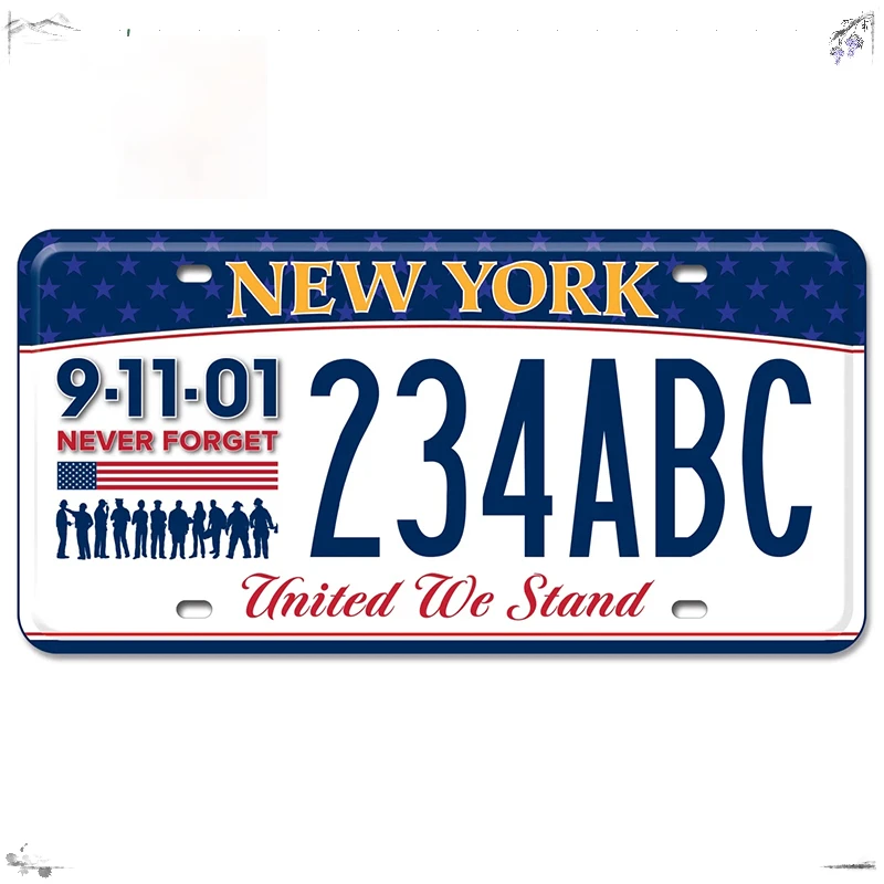 

13X7 см внешние аксессуары забавная автомобильная наклейка для Нью-Йорк 91101 номерной знак RV VAN Декор бампер наклейка на багажник, ПВХ