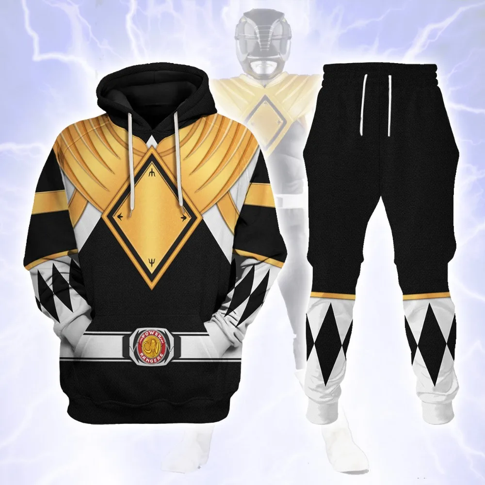 Retro Sports Hoodie, 3D Printed Sports Suit, Home Cosplay Costume, Men's Outdoor Sports Battle Costume, Plush Clothing