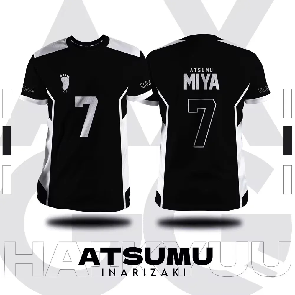 

Haikyuu Inarizaki Cartoon Anime Cosplay Men Jerseys T-shirt Harajuku Y2k Top Unisex Tee Clothing Fashion Women Oversized Clothes