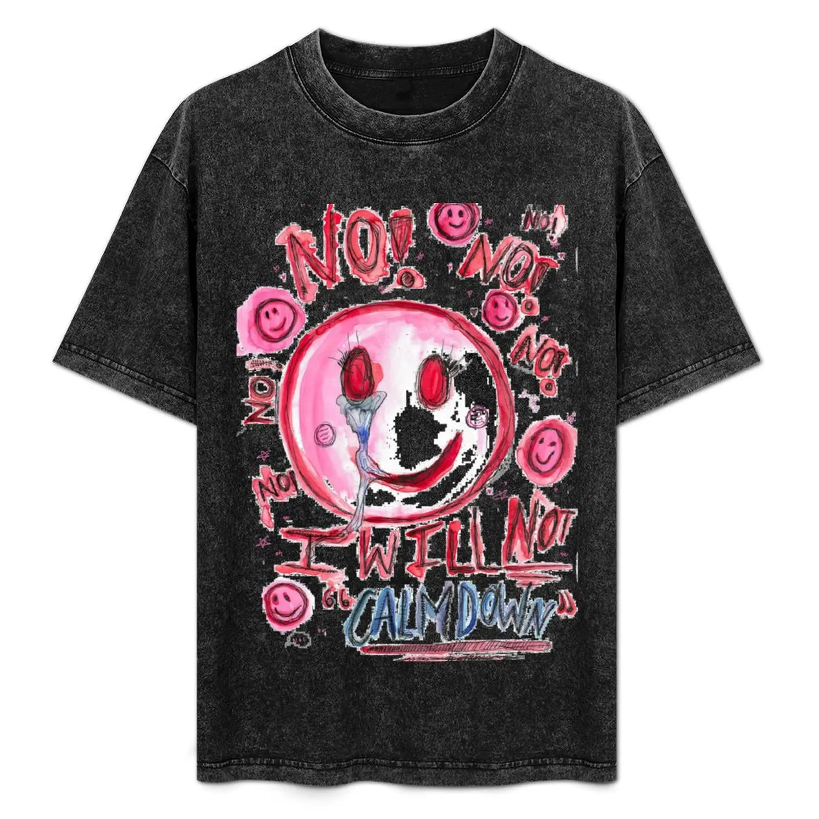 

NO! I WILL NOT CALM DOWN T-Shirt Plus Size Outdoor Casual Top