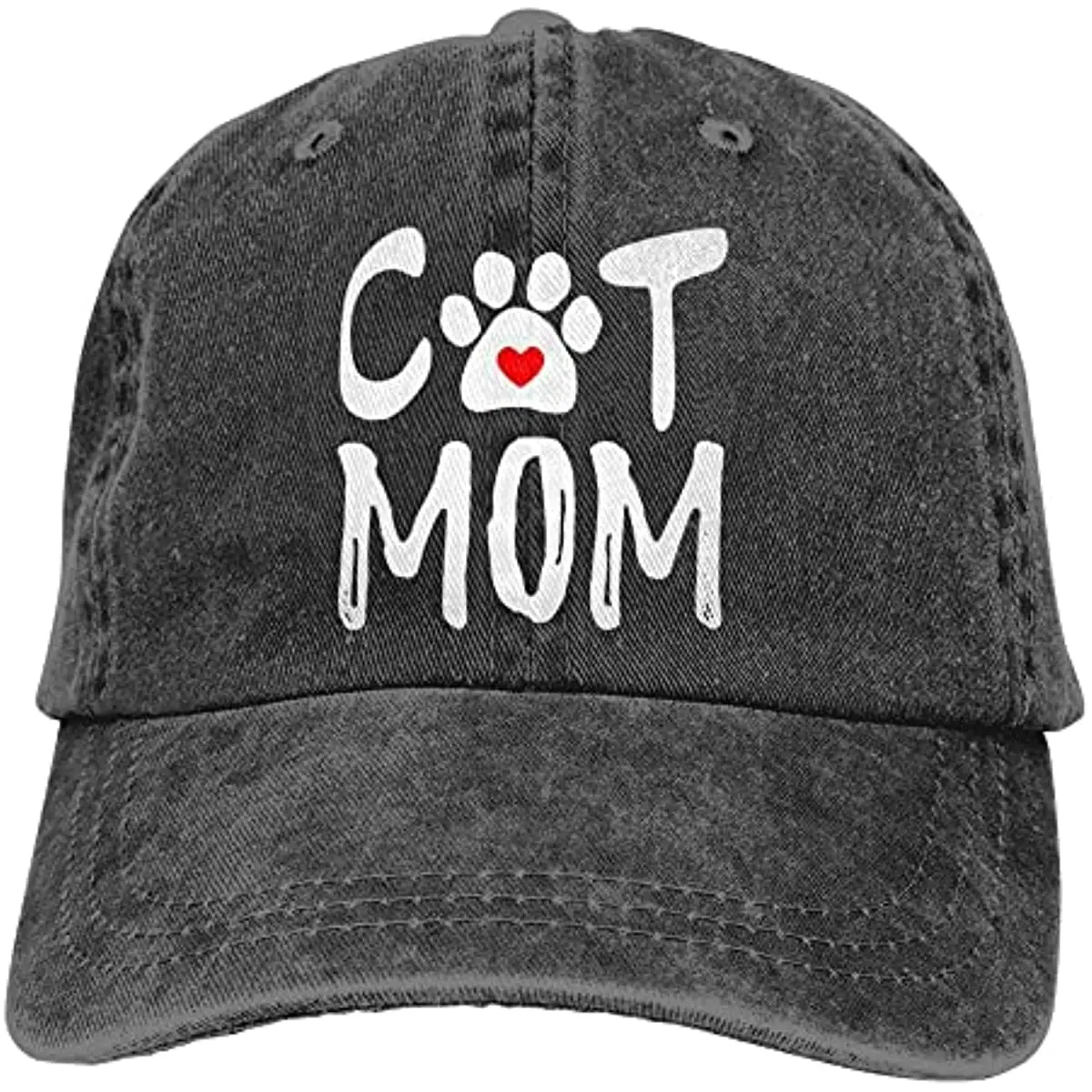 Cat Mom uomo donna cappello da Cowboy cappelli da camionista in Denim berretto da Baseball regolabile cappello regalo per la festa della mamma cappellino firmato Snapback