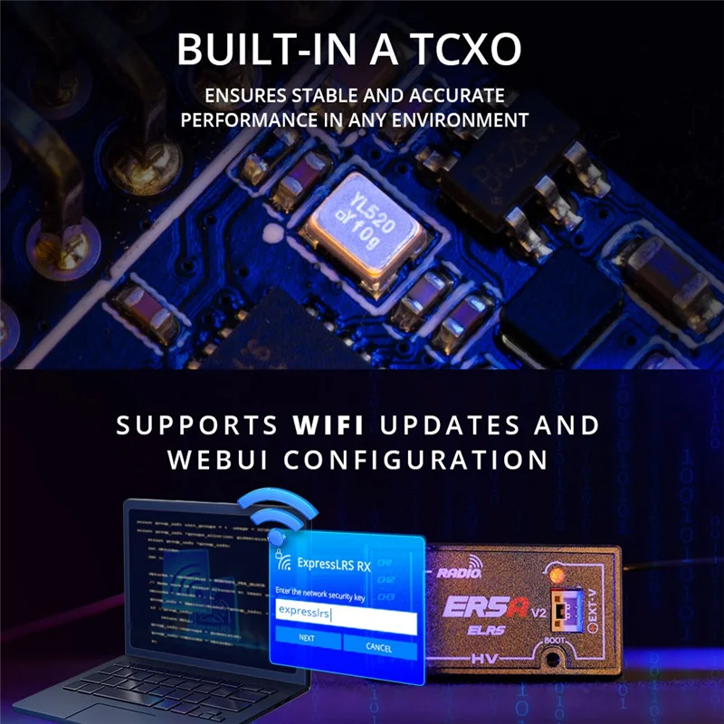 -A96P For Radiomaster ER5A V2 RX Receiver 5CH ELRS 2.4Ghz PWM Receiver For RC FPV Fixed-Wing Racing Drone