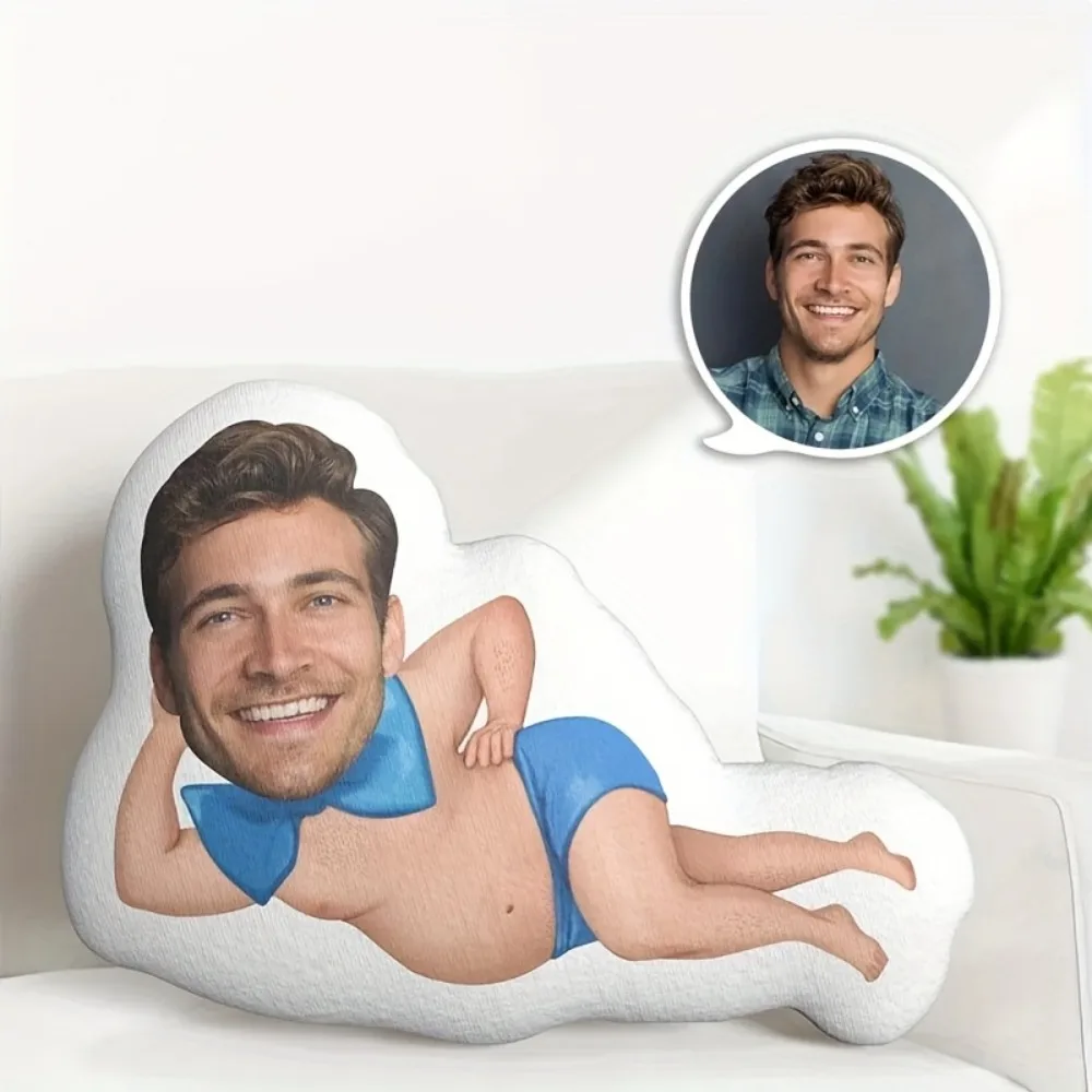 Neues personalisiertes Gesichtskissen, Foto-Kissen, Mini-Kissen, lustige Geschenke für Freunde, Familie, Feiertage.