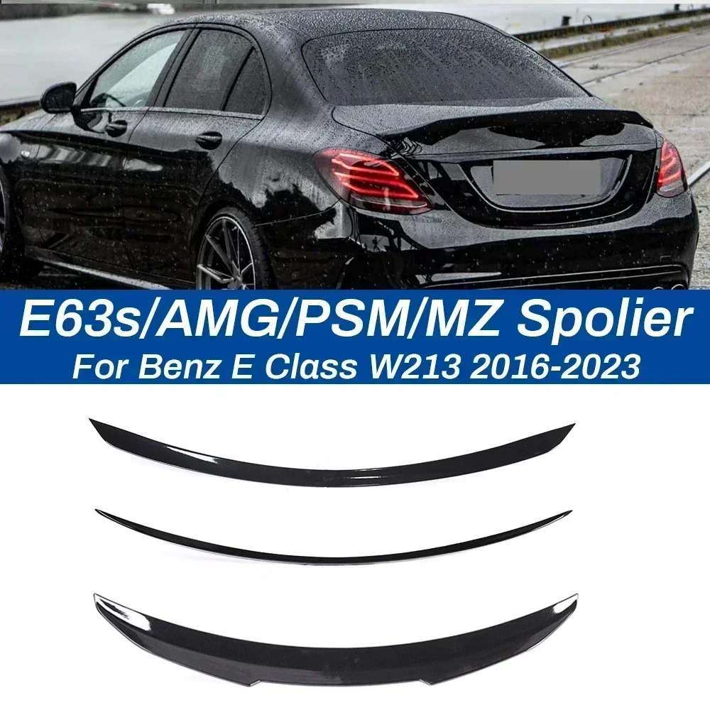 Rear Trunk Spoiler Roof Wing Boot for Mercedes Benz E Class W213 Sedan 2016-2022 AMG PSM AN MZ E63 E63s Carbon Fiber Accessories