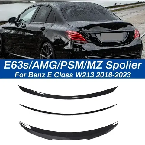 Alerón trasero para maletero, alerón de techo para Mercedes Benz Clase E W213 Sedan 2016-2022 AMG PSM AN MZ E63 E63s, accesorios de fibra de carbono