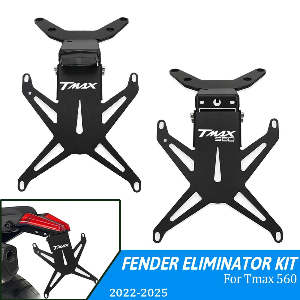 

Motorcycle License Plate Holder Fender Eliminator Registration Bracket For Yamaha TMAX560 TMAX 560 Tech MAX T 2022 2023-2027