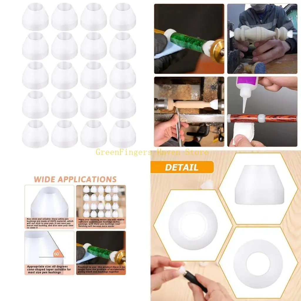 

F68d 20pcs ручки втулки прочная непризовая втулка для ручки для отделки ручки для энтузиастов и профессионалов DIY