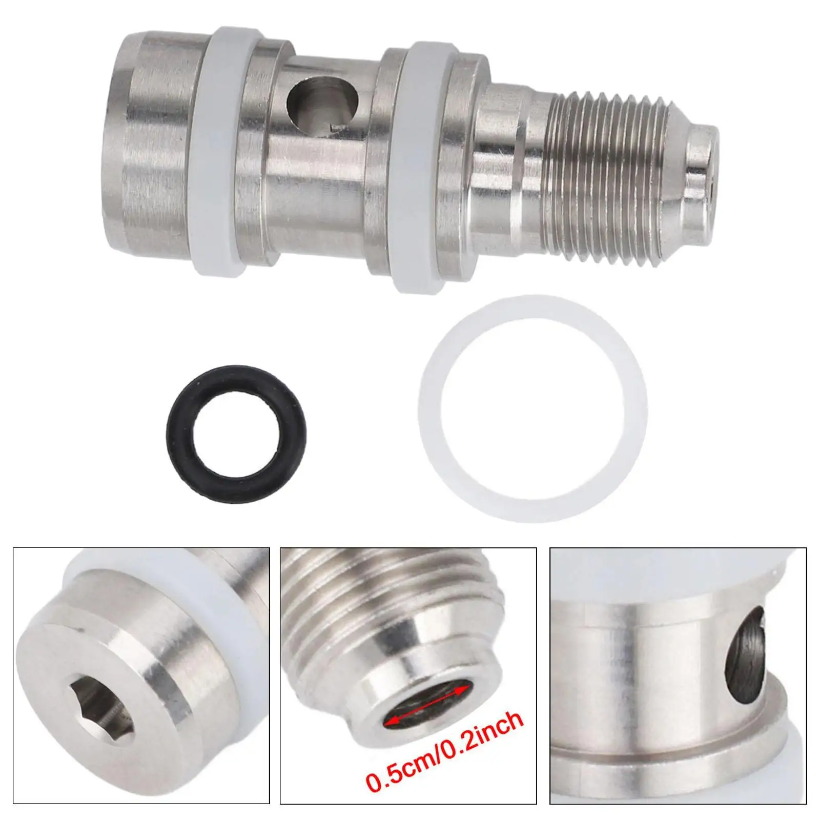 Pressure Washer Bearings Stainless Steel Repair Kit Rotary Surface Cleaner Accessory for Driveway Patios Decks