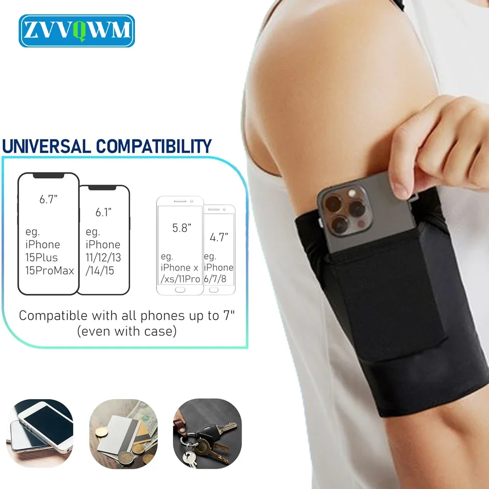 Armband Phone Holder Running Women Men Arm Strap Cell Phone Holder Workout Arm Band Phone Strap Arm Bag Fitness