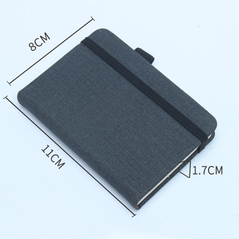 A7 Mini Notebook Diary Pocket Book PU Cover Memo Pad Handwriting Word Book Pocket Notebook Portable Small Retro Solid Color