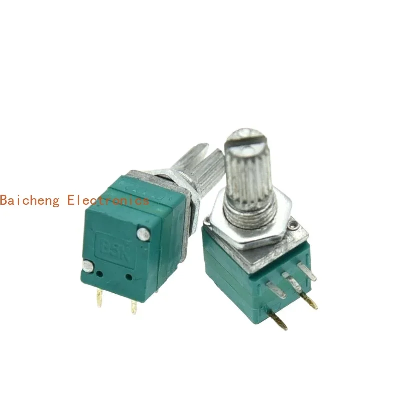 10pcs 5pin RV097NS single linked B5K B10K B20K B50K B100K B500K Turn Knurled Shaft Single Linear Rotary potentiometer