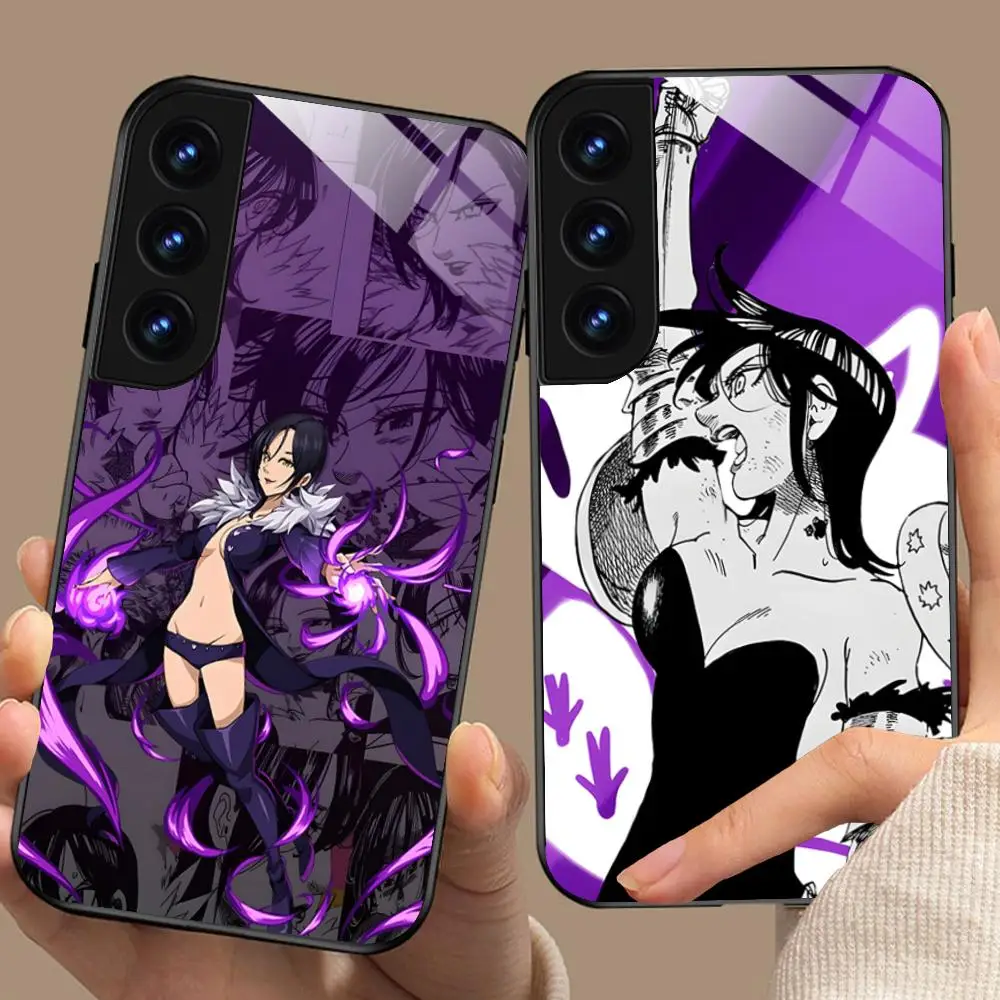 Seven Deadly Sins Merlin Phone Case for Samsung Galaxy S26 S25 S24 S23 S22 S21 S20 Note20 Plus FE Ultra Glass Protective Cover - view 3