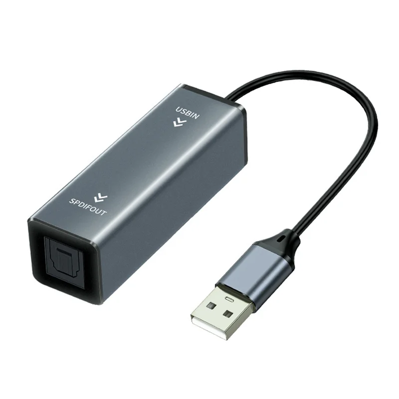A25P USB To Optical Audio Converter USB To SPDIF Adapter 24Bit/96KHZ Audio Adapter For Connecting Laptop To Soundbar