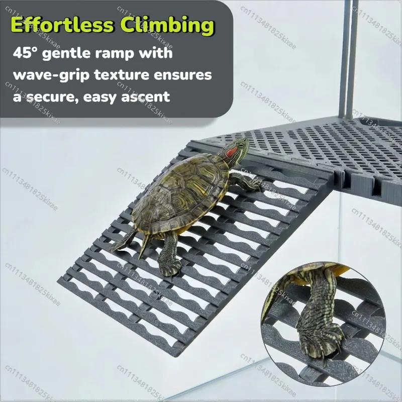 For Hanging Turtle Rest Platform with Food Tray, Turtle Rest Base Aquarium Accessory