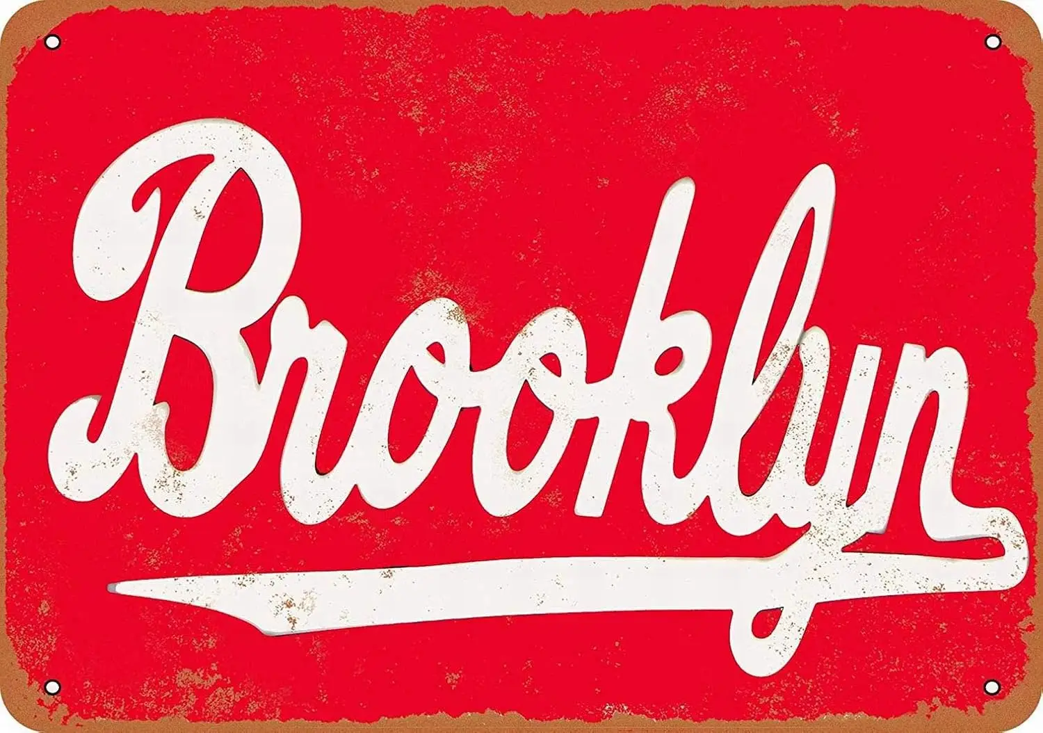 PaBoe  METAL SIGN - Brooklyn - Vintage Decorative Tin Sign
