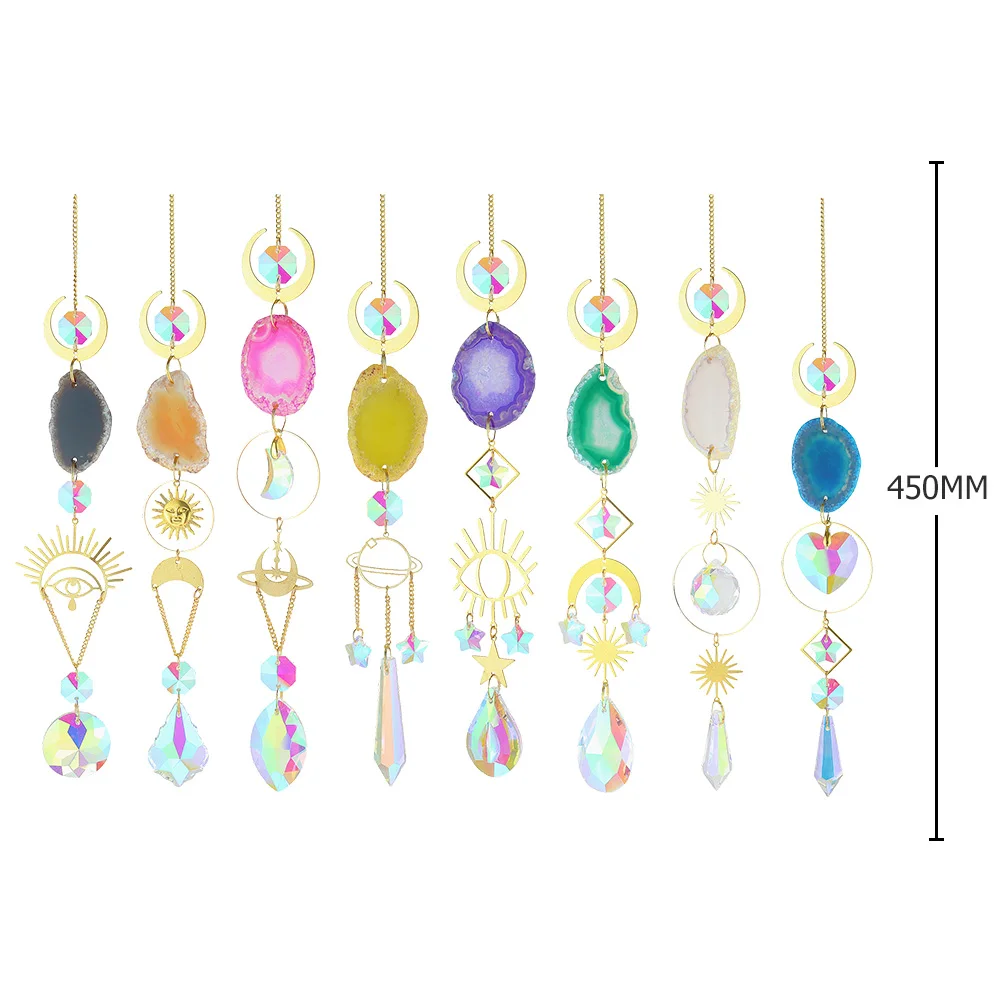 SAFEY-Attrape-Soleil en Clip Arc-en-Ciel, Accessoire de Décoration pour Fenêtre de Maison, Rideau, Lustre, Prisme